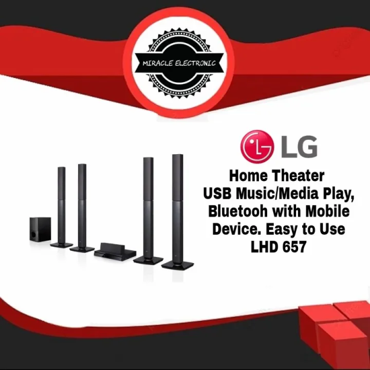 Home Theater LG LHD657 1000W 5.1Ch. DVD HTS Lazada Indonesia