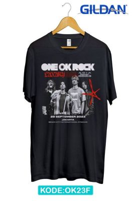 เสื้อยืดผู้ชาย one ok rock live in jakarta 2023 เสื้อยืดสไตล์สตรีท