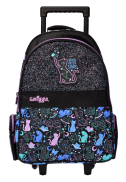 New Smiggle Cat Wild Side Trolley Backpack With Light Up Wheels