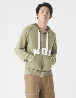 [MOO 1/20] WASHED OLIVE GREEN HOODIE เสื้อฮู้ด แขนยาว ซิปหน้า