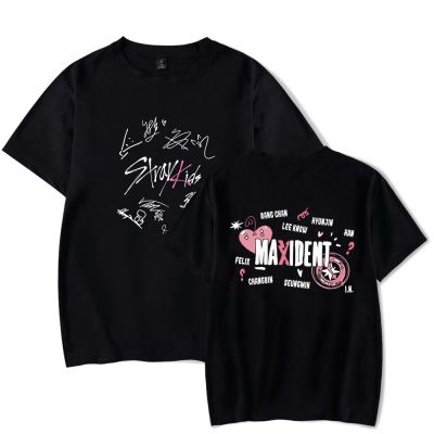 Cool Stray Kids Kpop T-shirt New Album MAXIDENT Summer Men Women Short Sleeve&nbsp;Streetwear Stray Kids Tshirt Tee Tops