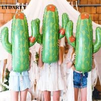 1pcs Large Cactus Tree Helium Foil Balloons Tropical Forest Plants Hawaii Tropical Forest Decorations Globos Party Supplies Toys Balloons