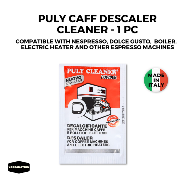 Descaler by Puly Caff 1x for Coffee Machine Cleans Nespresso Dolce