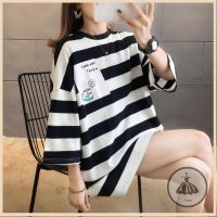 Alanse Plus size womens fat mm summer 2020 new Korean version of the trendy loose half-sleeved mid-length short-sleeved T-shirt womens shirt baju T-shirt Tees MURAH