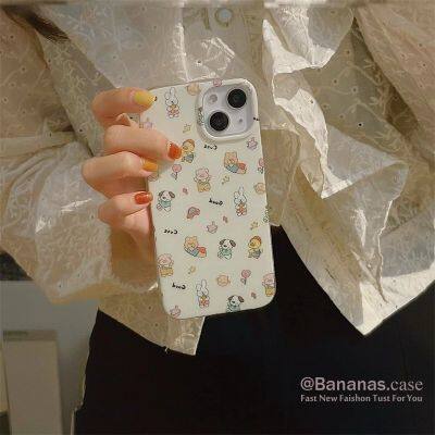 เคสโทรศัพท์มือถือ แบบนิ่ม ลายการ์ตูนสัตว์ สําหรับ iPhone 14 13 12 X Xr Xs 7 8 SE2020