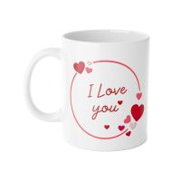 I Love You Coffee Tea Cup Gift Heart Ceramic Novelty Mug Funny Gift Coffee Tea