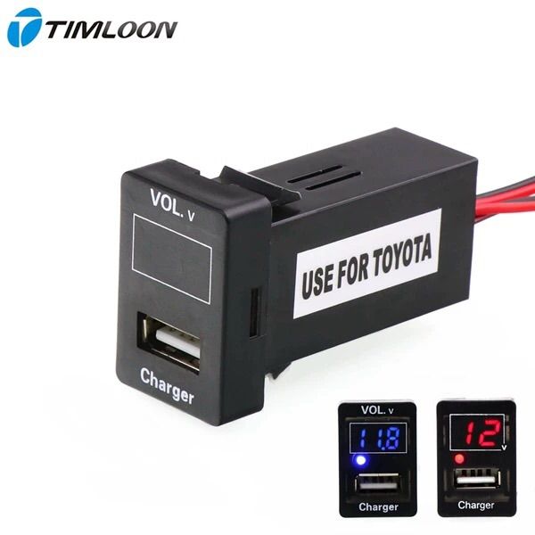 ชุดชาร์จusb1ช่อง-วัดโวลท์ตรงรุ่น-toyota-รถเก๋ง-พร้อม-สายฟิว