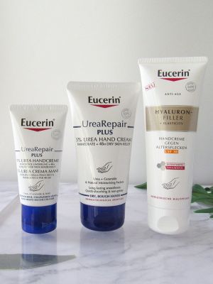 (In stock)🥇 GG Eucerin anti-drying sunscreen freckle deep nourishing soft moisturizing hand cream anti-crack