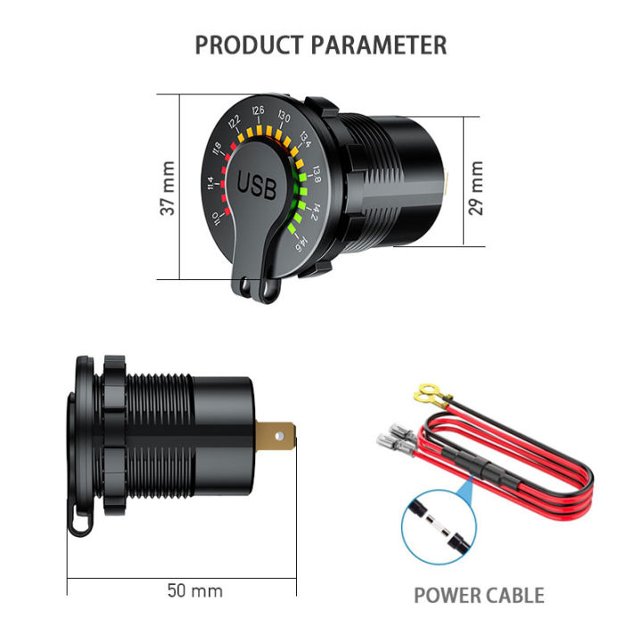 qc3-0pd-quick-charge-car-charger-12v24v-to-5v-car-power-adapter-led-voltmeter-usb-c-port-charging-for-iphone-12-samsum-xiaomi