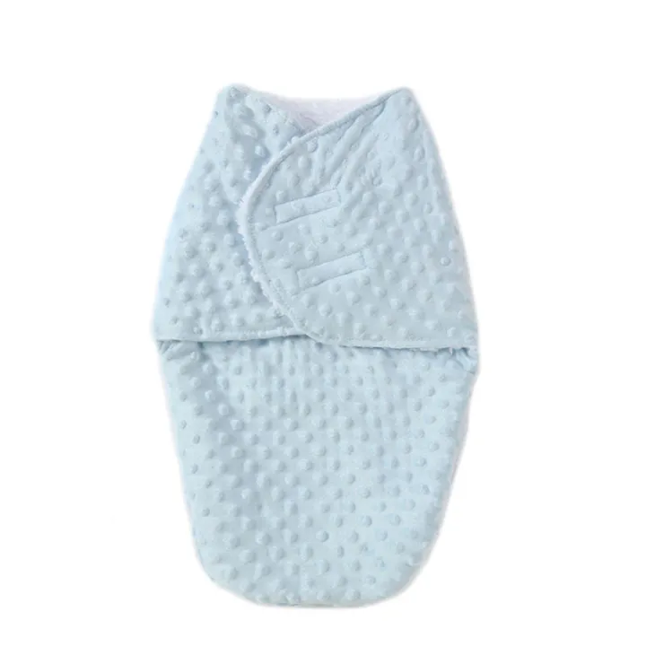 ทารกแรกเกิดห่อพันอบอุ่นผ้าห่มขนแกะนุ่มเด็กถุงนอนซองจดหมายสำหรับ-sleepsack-ผ้าฝ้ายข้น-cocoon-สำหรับเด็ก0-6เดือน