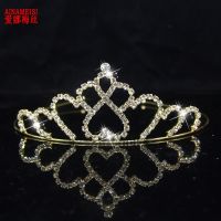 【CW】 AINAMEISI Fashion Rhinestone Tiaras Crowns Performance Bridal Hair Jewelry Wedding Accessories