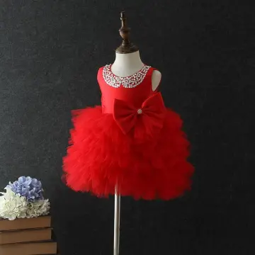 Red Dress Baby Girl 2 Yrs Old Birthday Best Price in Singapore