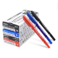 【CW】6 Pcs/Set Permanent Marker Pen Twin Tip Fine Point Waterproof Ink Thin Nib Crude Nib Black Ink 0.5mm-1mm Fine Color