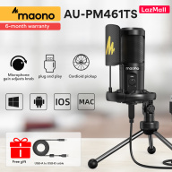 MAONO AU-PM461TS USB Condenser Microphone Mic Gain Recording PC for Online thumbnail