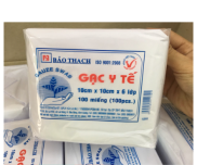 Gạc Y Tế Bảo Thạch 10x10x6 lớp Bịch 100 miếng