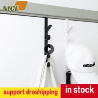 【YF】 Multifunctional Clothes Hook Behind The Door Portable Wardrobe Coat Saving Space 5 Hooks Long Row Of Creative Simple