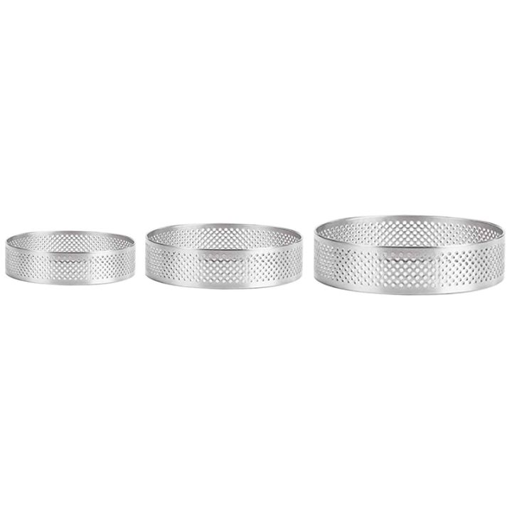 8pcs-stainless-steel-tart-ring-heat-resistant-perforated-cake-mousse-ring-round-double-rolled-tart-ring-metal-mold