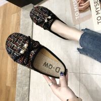 ○ Korean Version Of Baotou Half Slippers Female 2022 New Summer Hollow Breathable Linen Lazy Fisherman