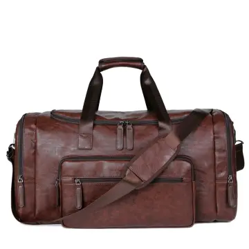 Designer Men Duffle Bag Genuine Leather Classic Lychee Pattern