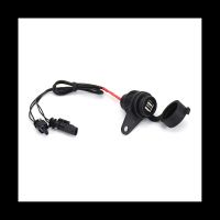 ◄☊ซ็อกเก็ตคู่ USB สำหรับ BMW R1200GS R1250GS F700GS F750GS F800GS F850GS ADV อุปกรณ์เสริมรถจักรยานยนต์ที่มีสายไม่สูญเสีย