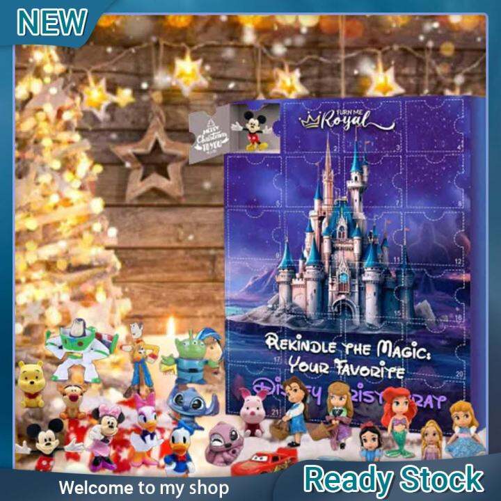 24days Christmas Advent Countdown Calendar Disney Christmas Doll 2023 Contains 24pcs Surprise