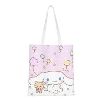 Cinnamoroll กระเป๋า Tas Jinjing Kanvas น่ารักถุงผ้าฝ้ายชอปปิ้ง,กระเป๋าชายหาด,Kado Ulang Tahun | ถุงช้อปปิ้งนำมาใช้ใหม่ในครัว