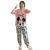 Cartoon Cute Kawaii Pajamas Set for Women Summer 2021 Soft Short Sleeve Top Pant Pyjama Sets Pijama Feminino