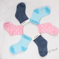 【hot sale】 ۞ C10 Striped Cotton Baby Socks Spring Autumn Sweat-Absorbing Baby Boys Girls Ankle Socks For Kids 0-3 Years Wholesale