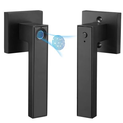 Smart Fingerprint Door Lock,Keyless Entry Door Lock,Square Keyhole,USB Emergency Charging Port Easy to Install for Home