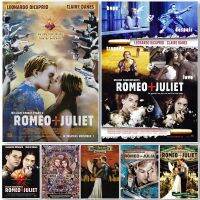 คลาสสิก1996ภาพยนตร์ Romeo และ Juliet Film Leonardo DiCaprio โปสเตอร์ภาพวาดผ้าใบ Wall Art รูปภาพ Room Home Decor Gift