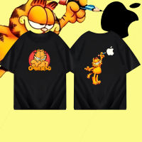 เสื้อยืดลำลองฤดูร้อน เสื้อยืดฤดูร้อน Garfield Summer Print T-Shirt เสื้อยืดคอตตอนฤดูร้อน S-5XL