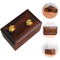 Dog Ashes Urn Cat Ashes กล่องไม้ Memorial Keepsake Urn Loss Gift