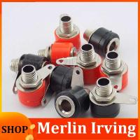 Merlin Irving Shop 5pcs 4mm Banana Plug Connector for Tester Instrument Terminal DIY Model Parts Security Panel Banana Socket