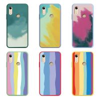 ﹊ Color Rainbow Soft TPU Shell For Honor 8A Pro Case Personality Tide Shell For Honor 9A X10 HUAWEI Y6s Y6 Prime Silicone Cover