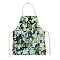 Geometric Linen Apron Aprons for Women Baking Accessories Apron Kitchen Cafe Apron for Men Kitchen Apron