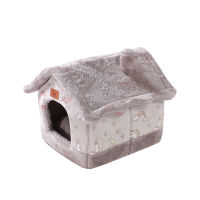 Deep Sleep Pet Cats House Indoor Cat Bed Pet Mat Winter Warm Pet House For Small Dog Cat Kitten Pet Supplies Foldable Dog Sofa