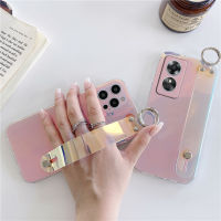 เคสกันกระแทกซิลิโคนสีม่วงไล่ระดับสี5G พร้อมสต็อก2023ใหม่เคสกันกระแทกนิ่มแฟชั่น OPPO A78 Reno 8T 4G 5G เคสโทรศัพท์ Oppo A78 5G OPPOA78 RENO8T 5G พร้อมสายรัดข้อมือ