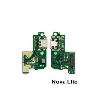 ไมโครโฟนในชาร์จพอร์ตตัวเชื่อมต่อ USB สายแผงวงจรเคเบิลแบบยืดหยุ่นสำหรับ Huawei Nova Lite 2Plus Nova 2S 3 3i 4อะไหล่