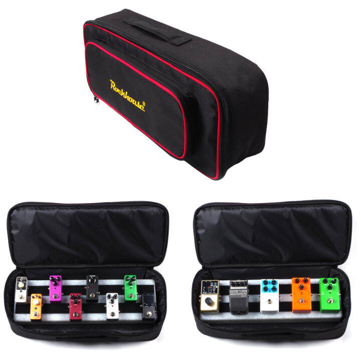 BNMUSIC Handheld Guitar Effects Pedal Board Carry Bag Padded Pedalboard