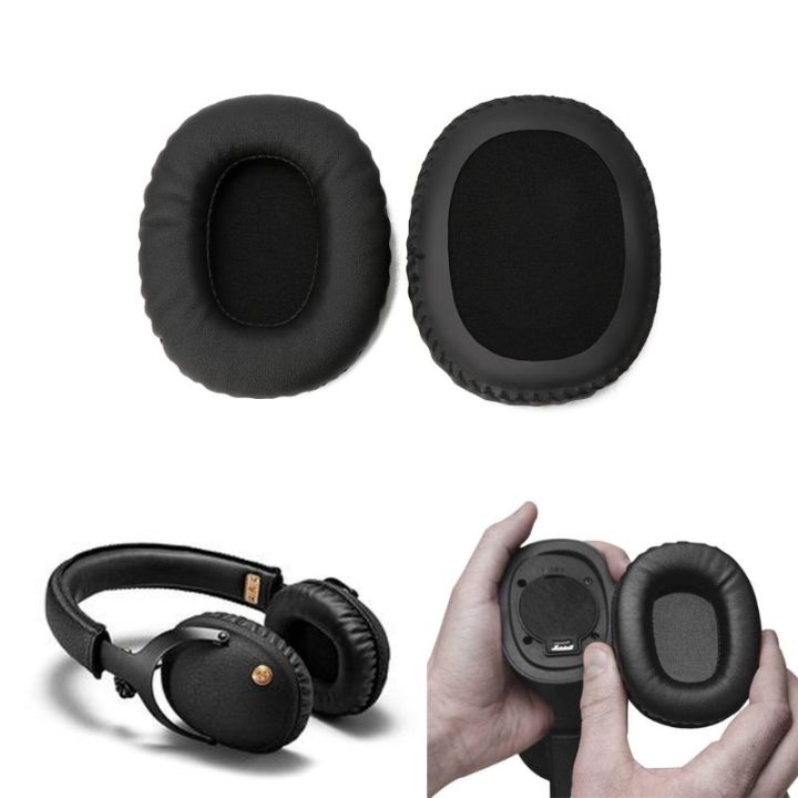 orange-home-earphone-cover-ที่ครอบหูฟังเบาะรองหูสำหรับมาร์แชลล์หูฟังมอนิเตอร์ชุดหูฟังที่ครอบหูเล่นเกมฝาครอบคุณภาพสูง-anc