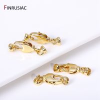 7.5mmx22mm 18K Gold Plated Brass Lobster Clasps For Jewelry Making End Beads Cap Connector For DIY Jewelry Accessories