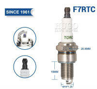 หัวเทียนเครื่องตัดหญ้า F7RTC (TORCH) สำหรับ HUGO BS46D-2L, BS51De-2L