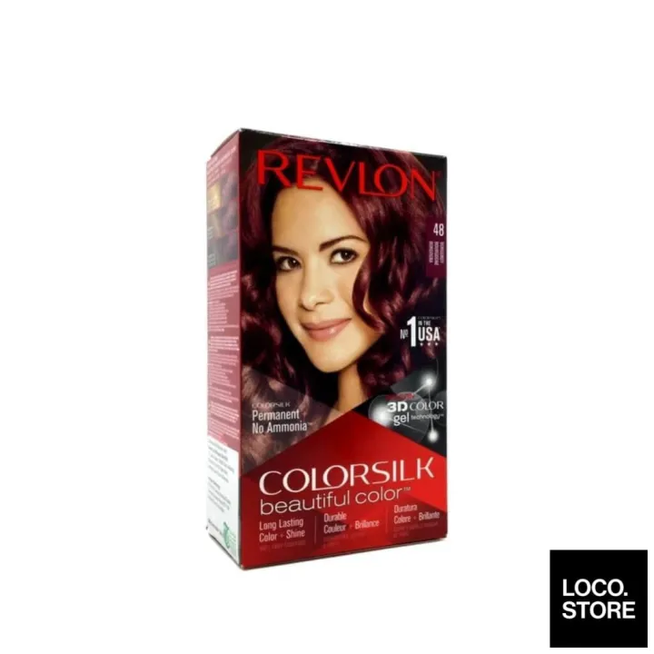 Revlon ColorSilk Hair Color 48 Burgundy Lazada