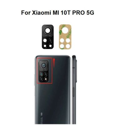 【☸2023 New☸】 nang20403736363 สำหรับ Xiaomi Mi 10T Pro 5G กล้องด้านหลังฝาครอบเลนส์กระจกพร้อมกาวสติ๊กเกอร์กาว M2007j3sg M2007j3si M2007j3sp