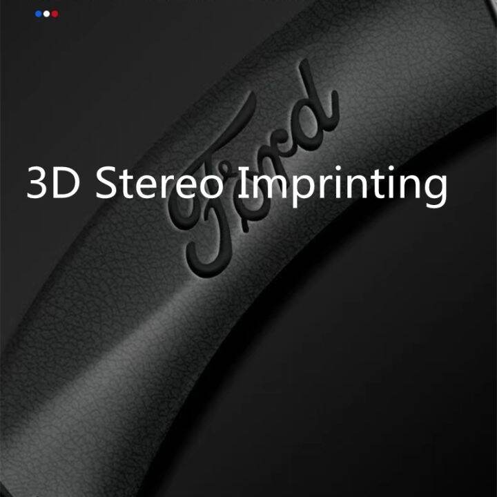 hot-cppppzlqhen-561-3d-สามมิตินูนคาร์บอนไฟเบอร์แบบหนังรถพวงมาลัยฝาครอบล้อ15นิ้ว-38เซนติเมตรสำหรับฟอร์ดอุปกรณ์เสริมในรถยนต์