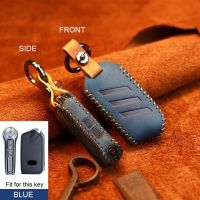 Leather Car Remote Key Cover Case Holder For Kia Stinger K900 2019 key covers for house keys