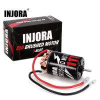 INJORA Waterproof 3-SLOT 550 Brushed Motor 11T 16T 23T 28T 37T for 1:10 Scale RC Model Car Crawler Truck Buggy (INM09)  Power Points  Switches Savers