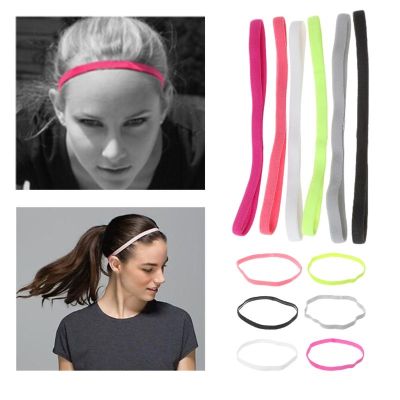 【cw】 HotMen ElasticFootballHairband Non slip Headband Hair Fabric Rope Non slip Silicone Lining