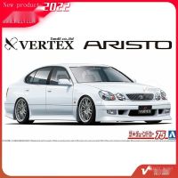 AOSHIMA 1/24โมเดล Toyota VERTEX JZS161 Aristo 00 06400ของเล่นแบบชุดสะสมประกอบที่ได้รับการฟื้นฟูสูง