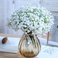 hotx【DT】 Babys Breath Artificial Flowers Real Fake Gypsophila Faux Wedding Bouquet Floral Arrangement